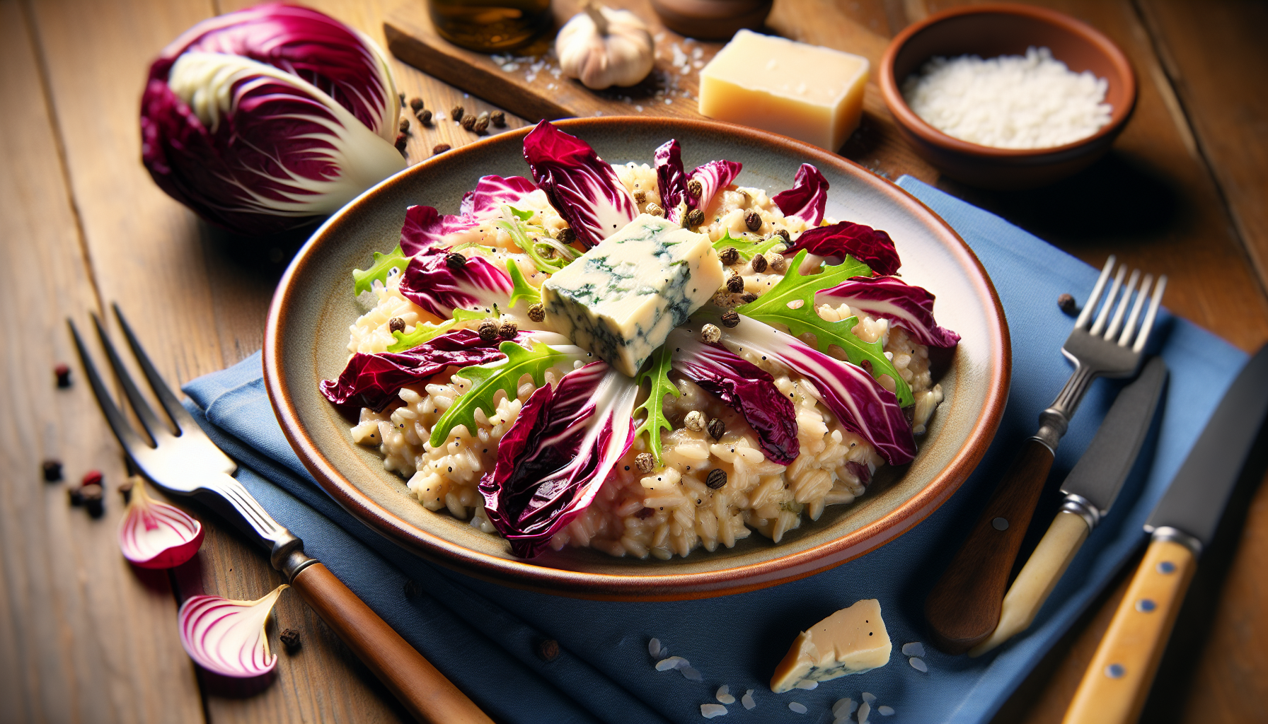 risotto radicchio e gorgonzola